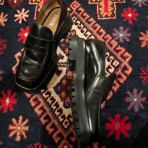 Labucq Mika Loafer (Black Spazzolato), Size 38